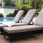 Latest Style Pool Lounge Chairs Furnishing on Pool Side